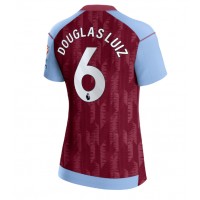 Aston Villa Douglas Luiz #6 Replica Home Shirt Ladies 2023-24 Short Sleeve